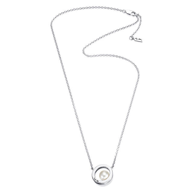 60's Pearl Necklaces Silver 42-45 cm