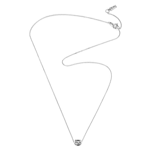 Mini Me Sans Peur Necklaces Silver 42-45 cm
