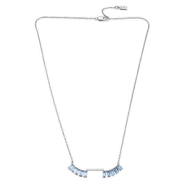 Pretty In Blue Necklaces Silver
