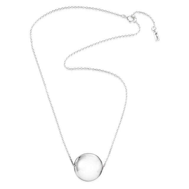Balls Chain Necklaces Silver 42-45 cm