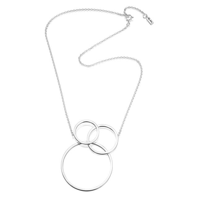 Big Bubbles Necklaces Silver 42-45 cm