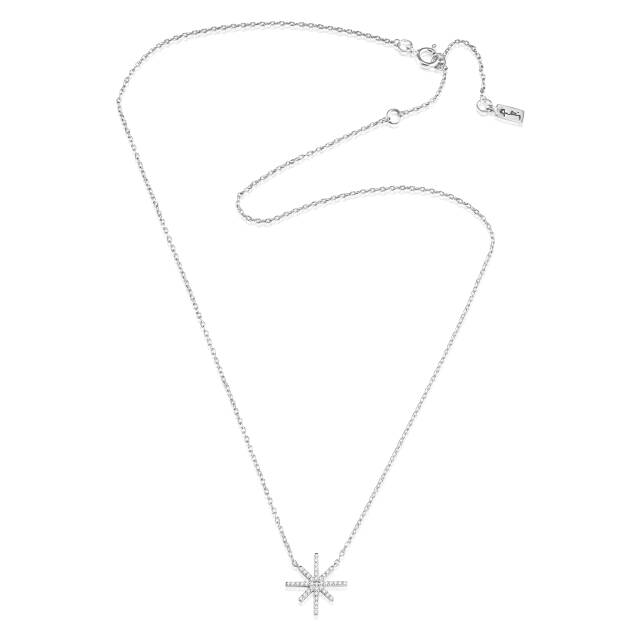 Beam & Stars Single Necklaces Silver 42-45 cm