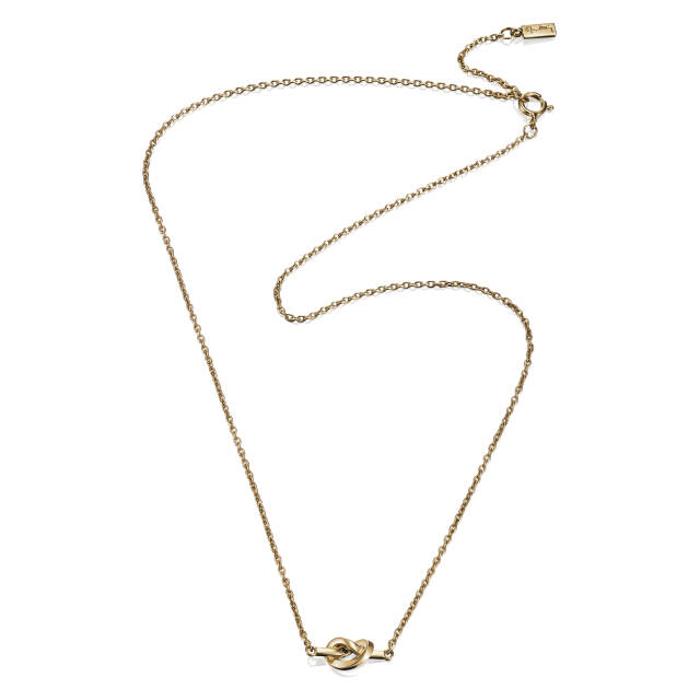 Love Knot Necklaces Gold 42-45 cm