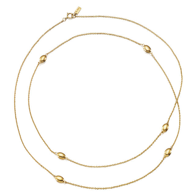 Love Bead Long - Gold Necklaces Gold