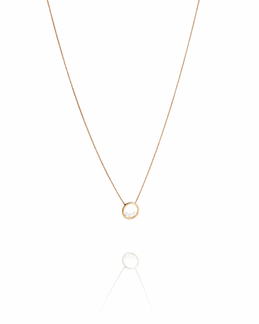 Little roller coaster Necklace Gold