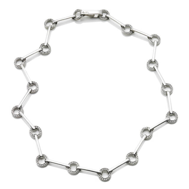 Ring Chain & Stars Necklaces White gold