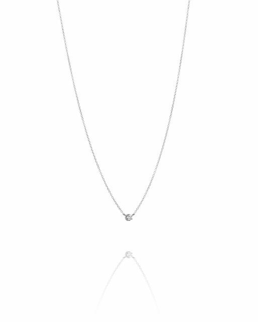 Crown & Stars Necklaces 0.19ct White gold