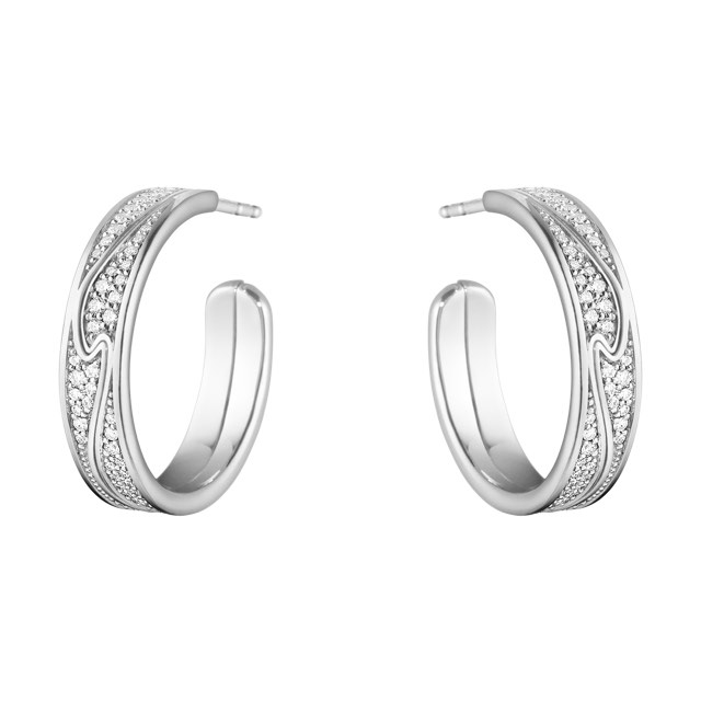 FUSION LA Rose gold Earring White gold FULL PAVÉ 0.54 CT