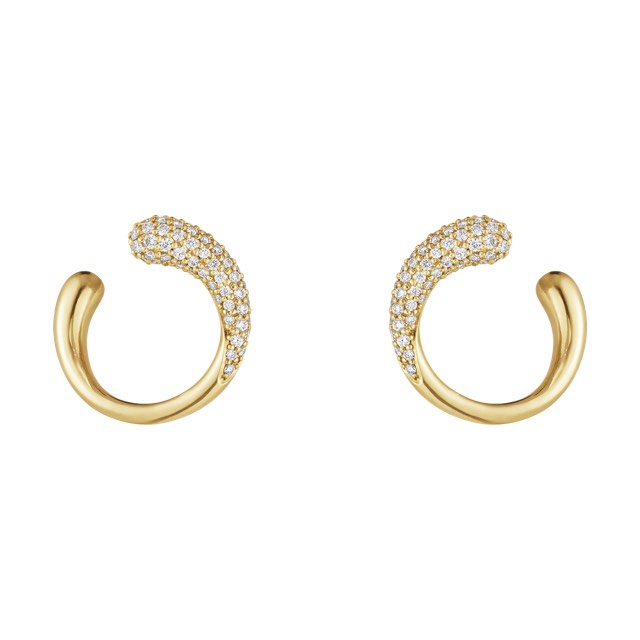 MERCY Earring Gold Diamonds PAVE 0.38 CT
