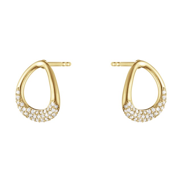OFFSPRING Earring Gold Diamonds PAVE 0.19 ct