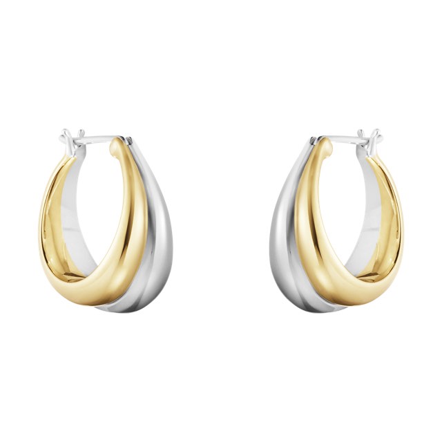 CURVE MEDIUM Earring Silver Gold