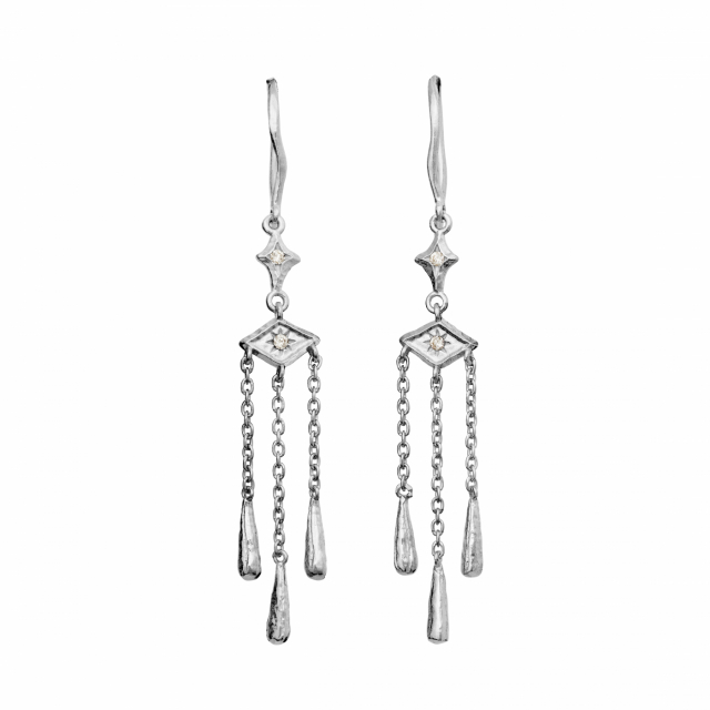 Trio Earrings Silver