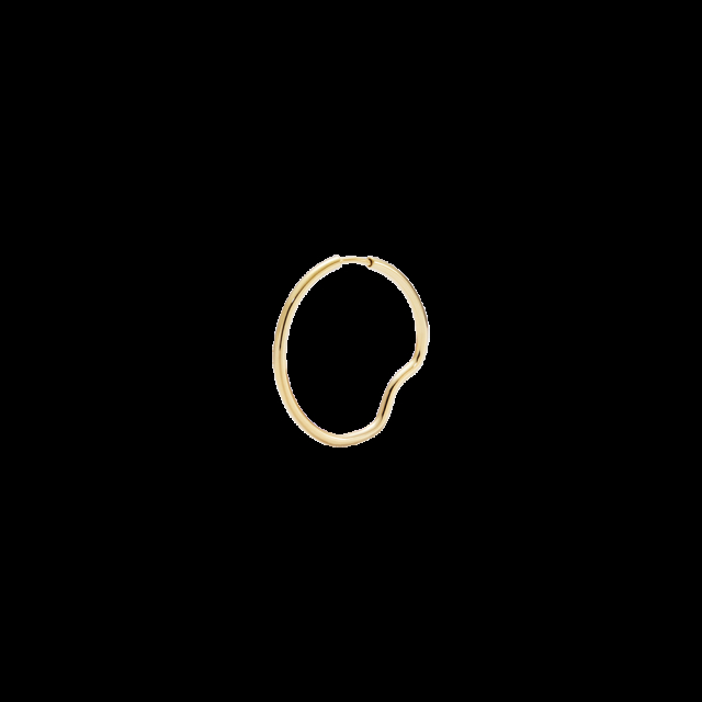 Copenhagen 25 Hoop Goldplated Silver