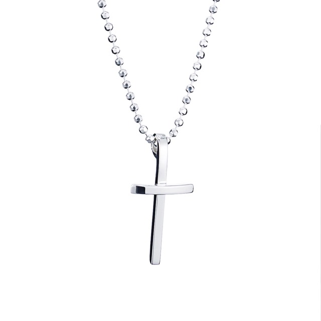 Little Thin Cross Pendant Silver