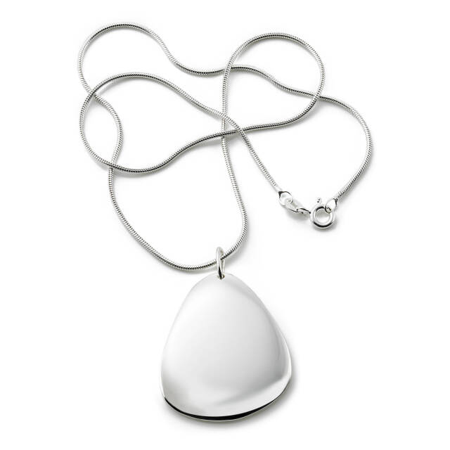 Rose Petal Pendant Silver