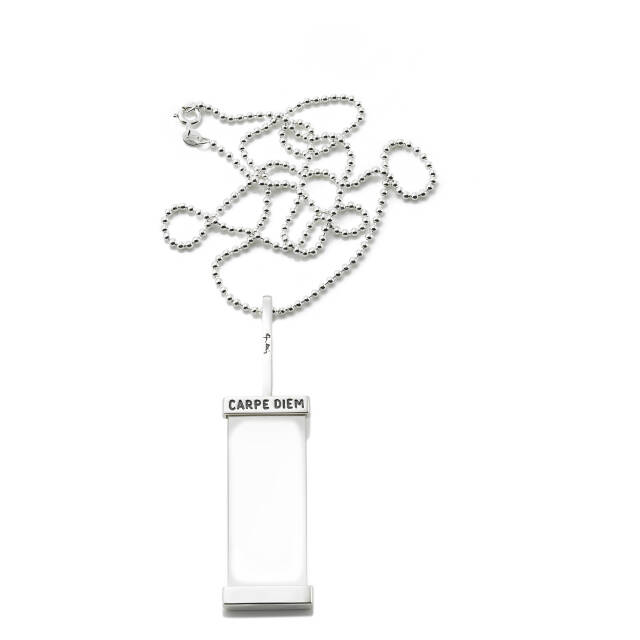 Carpe Diem Monocle Pendant Silver