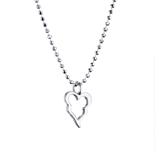 Little Crazy Heart Pendant Silver