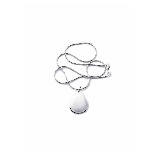 Little Rose Petal Pendant Silver