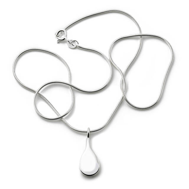 Happy Tear Pendant Silver