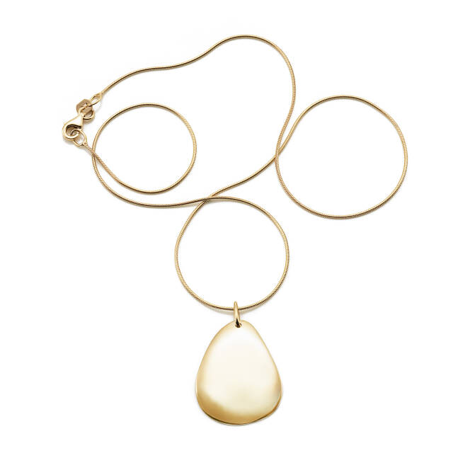 Little Rose Petal Pendant Gold