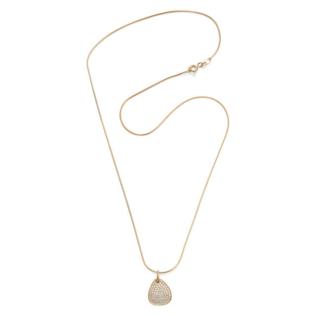 Little Rose Petal & Stars Pendant Gold