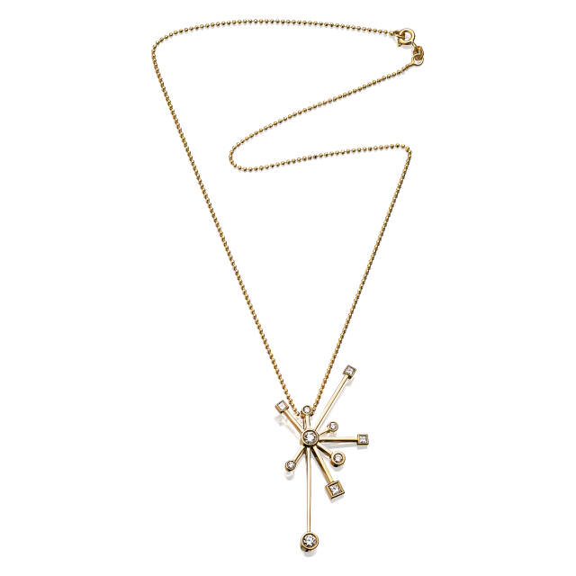 Kaboom & Stars Pendant Gold