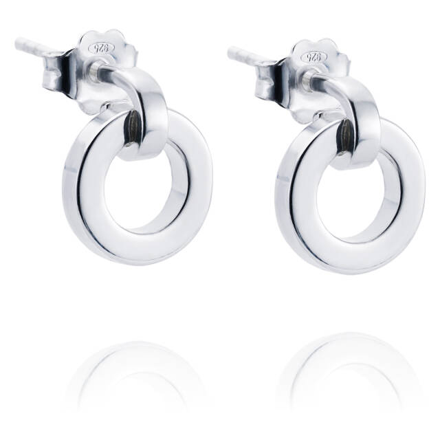 Ring Around Earring Silver