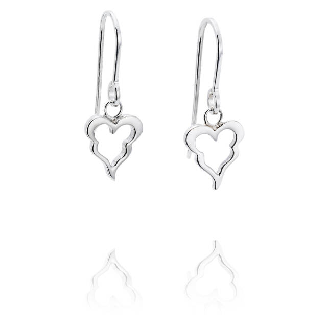 Crazy Heart Earring Silver