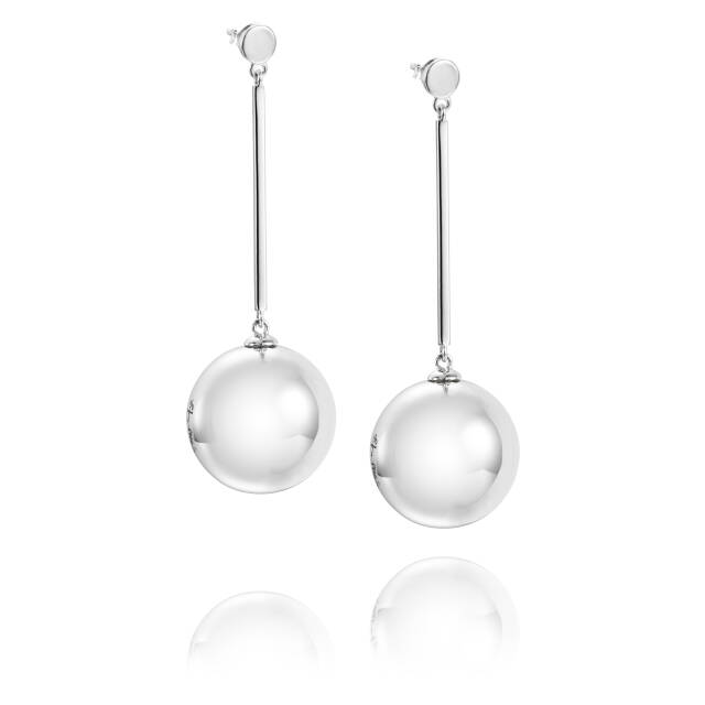Balls Long Earring Silver