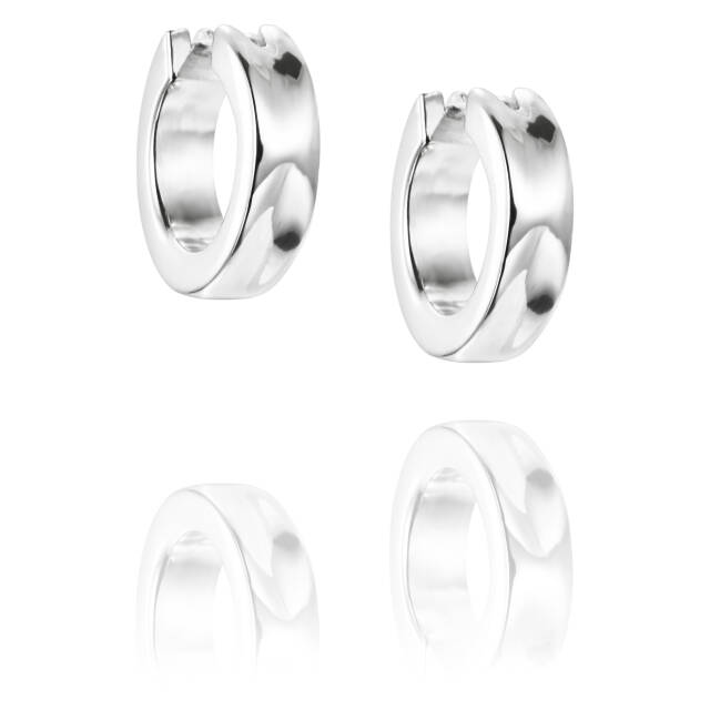 Little Moonwalk Hoops Earring Silver