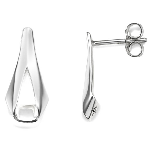 Folded Mini Earring Silver