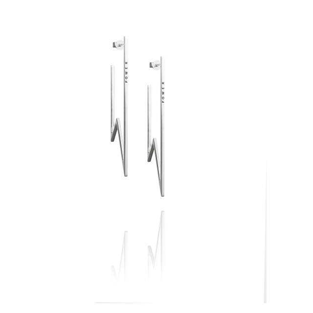 Women Power Earring Silver