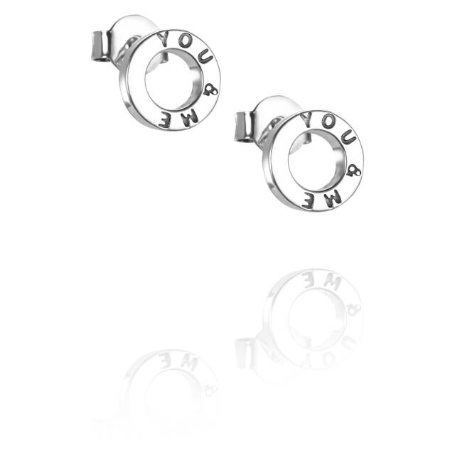 Mini Me You & Me Earring Silver
