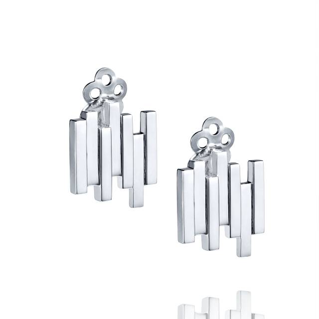 Stairway To Heaven Earring Clips Silver