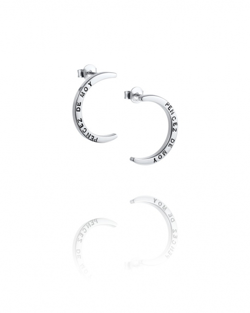 Pencez Moon Earring Silver