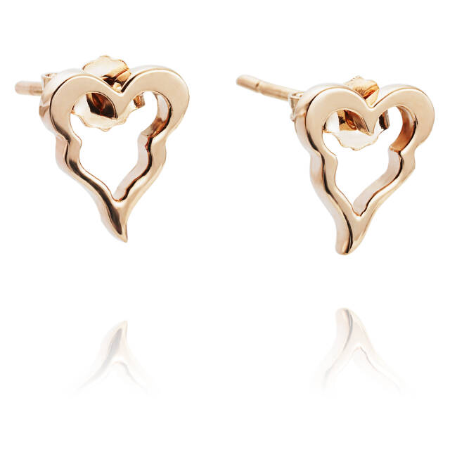 Crazy Heart Earring Gold