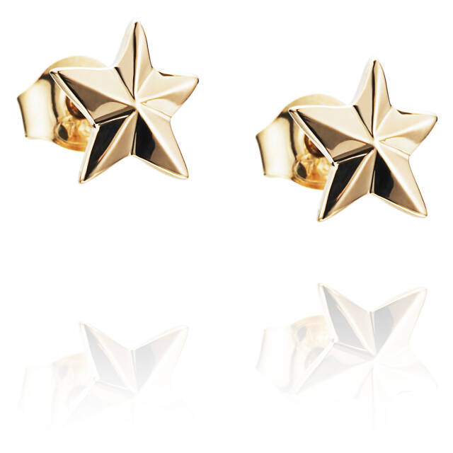 Catch A Falling Star Earring Gold