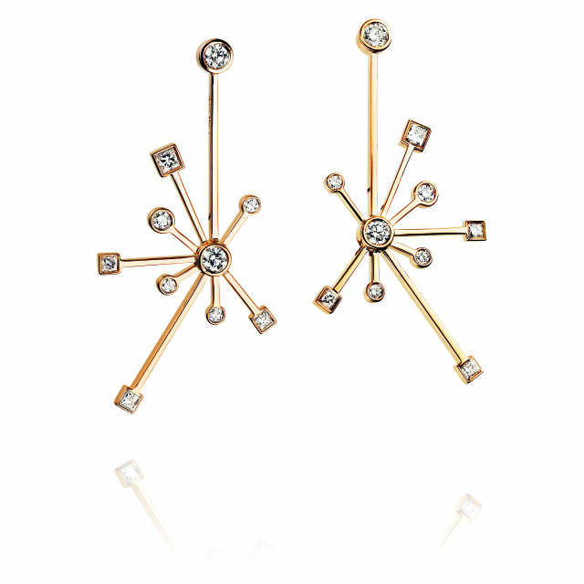 Kaboom & Stars Earring Gold
