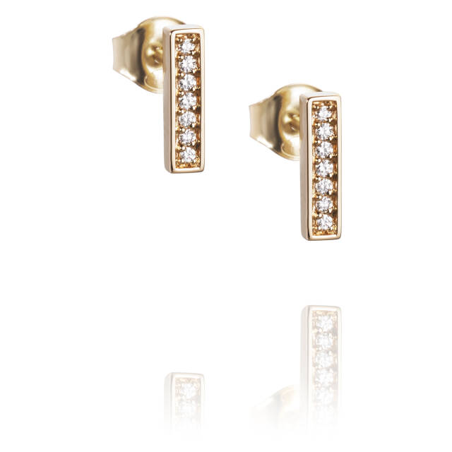 Thin Stars Earring Gold