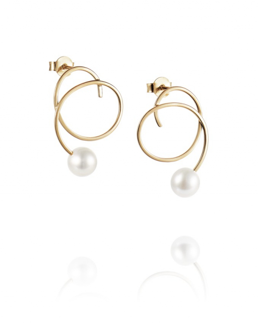Little Curly PEarring Goldly Earring Gold