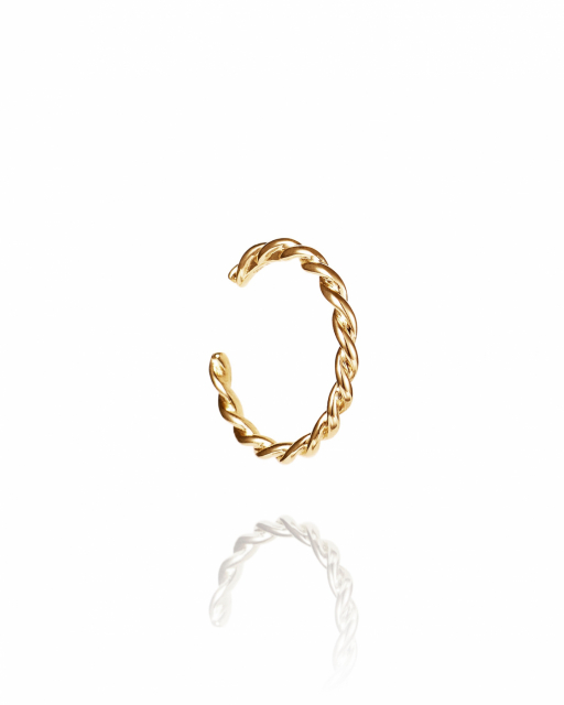 Wrapped earcuff Gold