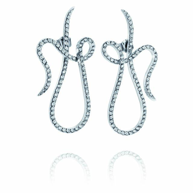 Shape Of A Dream & Stars Earring White gold