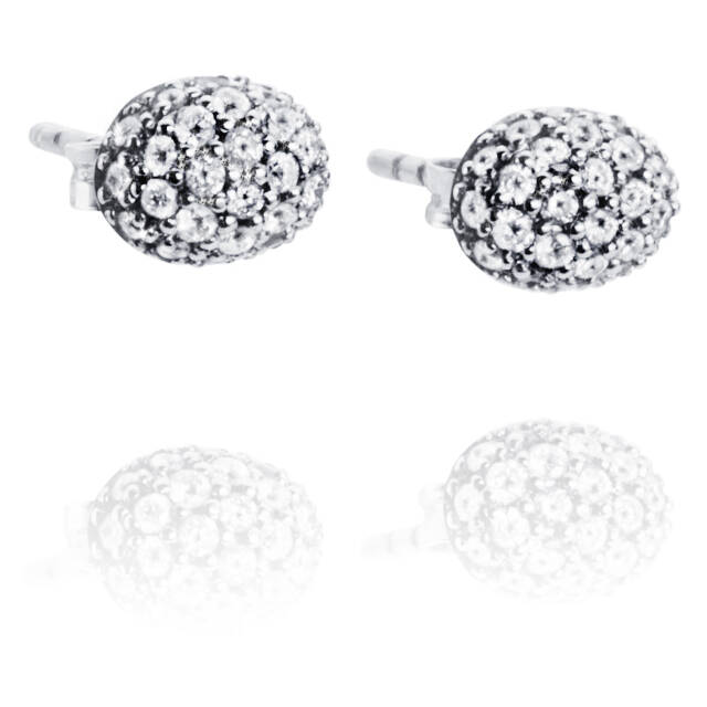 Love Bead - Diamonds Earring White gold
