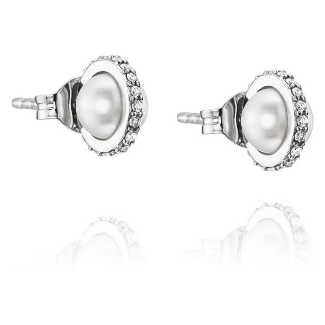 Little Day Pearl & Stars Earring White gold