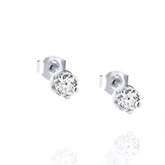 Crown & Stars Earring 0.60ctw White gold