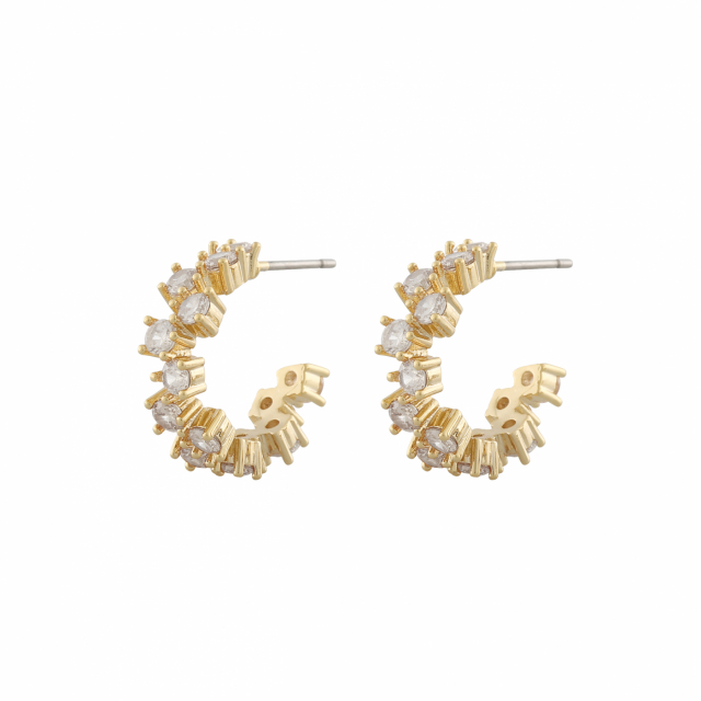 Nuit oval Earring Gold