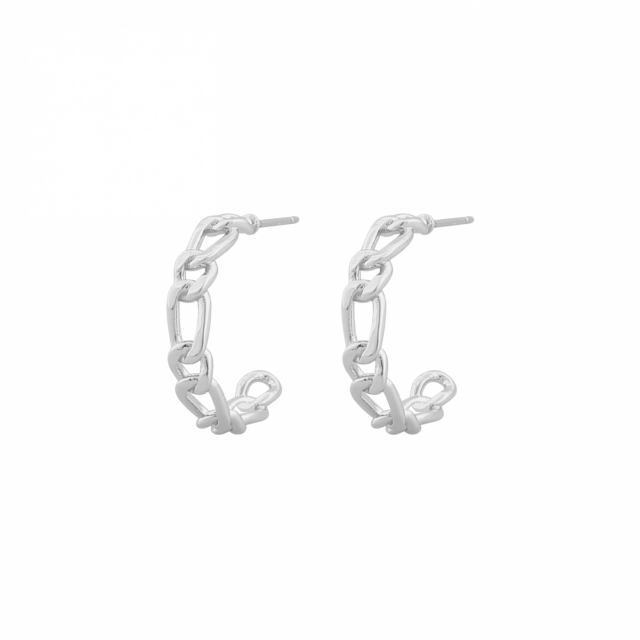 Porto oval Earring Silver
