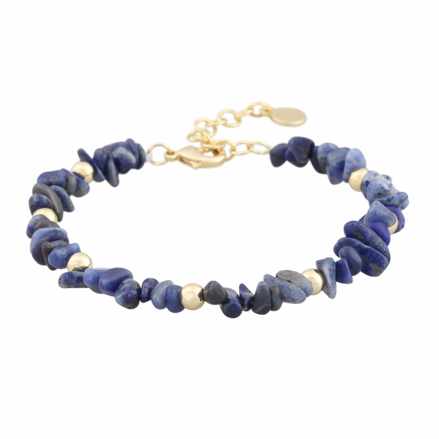 Capri stone brace gold blue