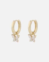 Meya Butterfly Earrings Gold