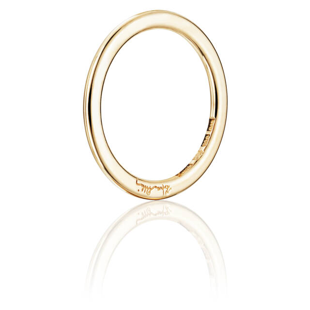 Love Bead Band Ring Gold